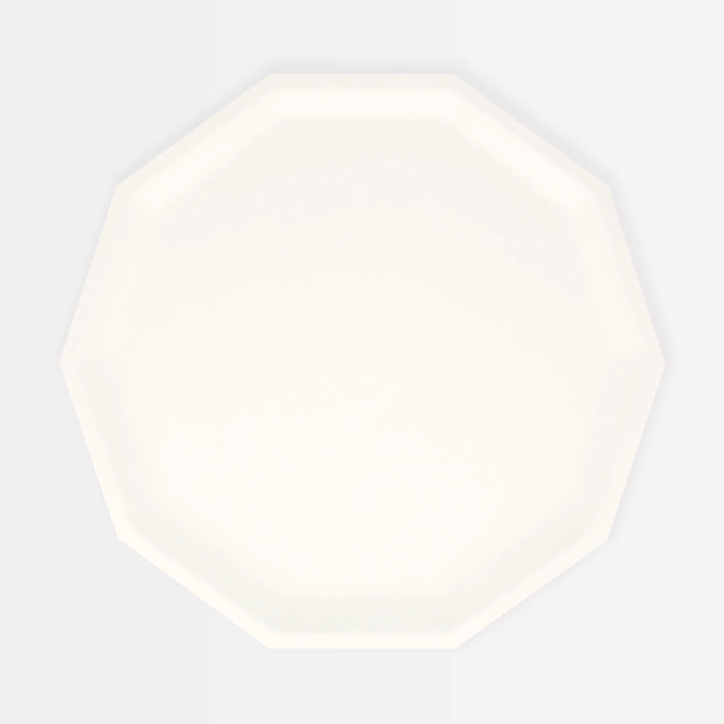 Cream Decagon Compostable Side Plates (x 8)>Meri Meri Fashion