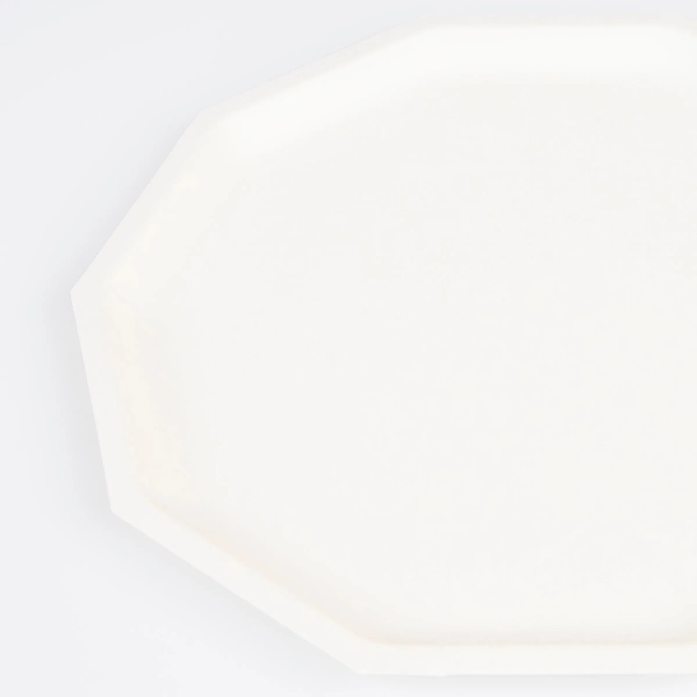 Cream Decagon Compostable Side Plates (x 8)>Meri Meri Fashion