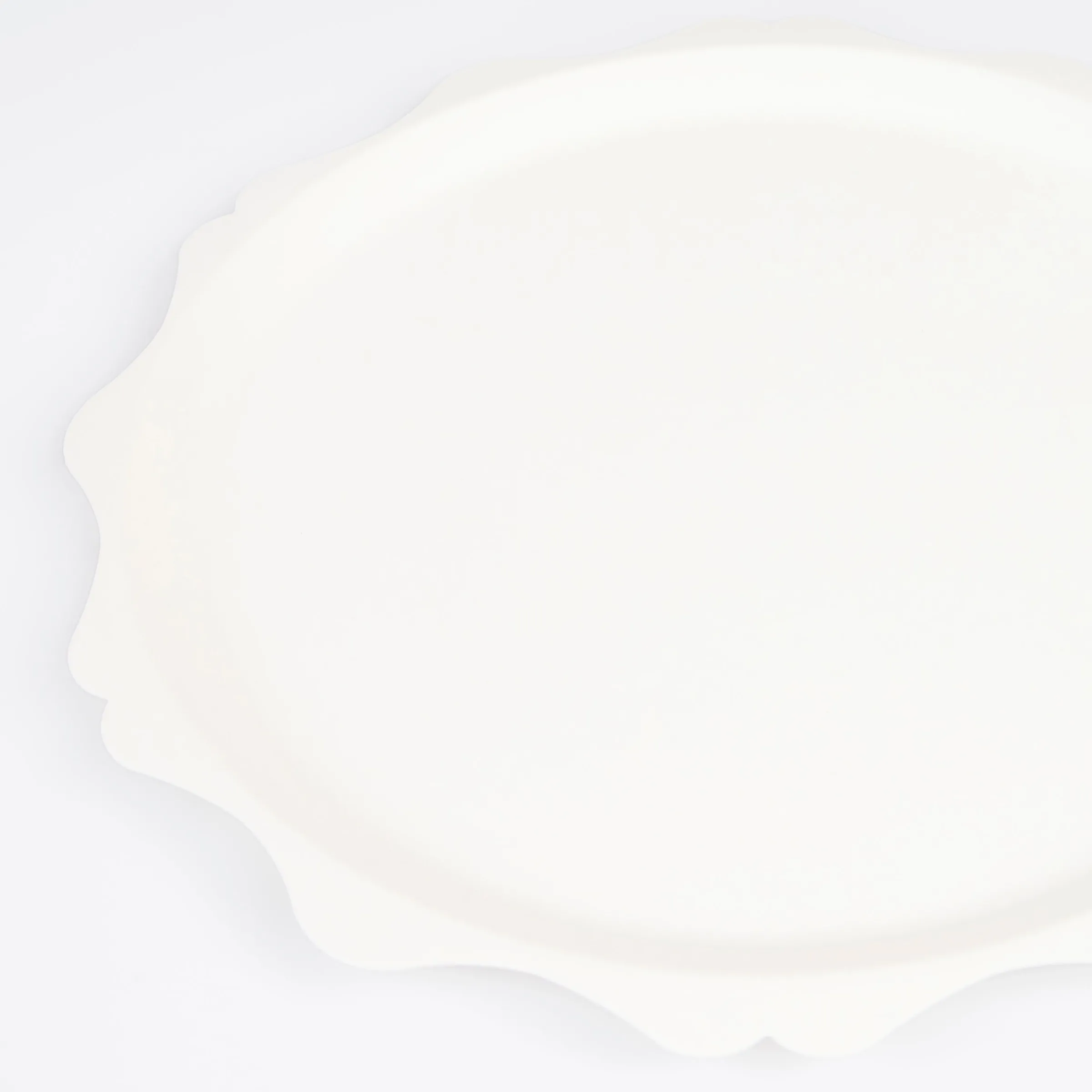 Cream Decorative Edge Compostable Side Plates (x 8)>Meri Meri Clearance