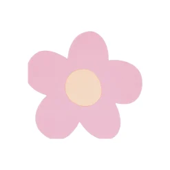 Daisy Shaped Napkins (x 16)><noscript><img width=