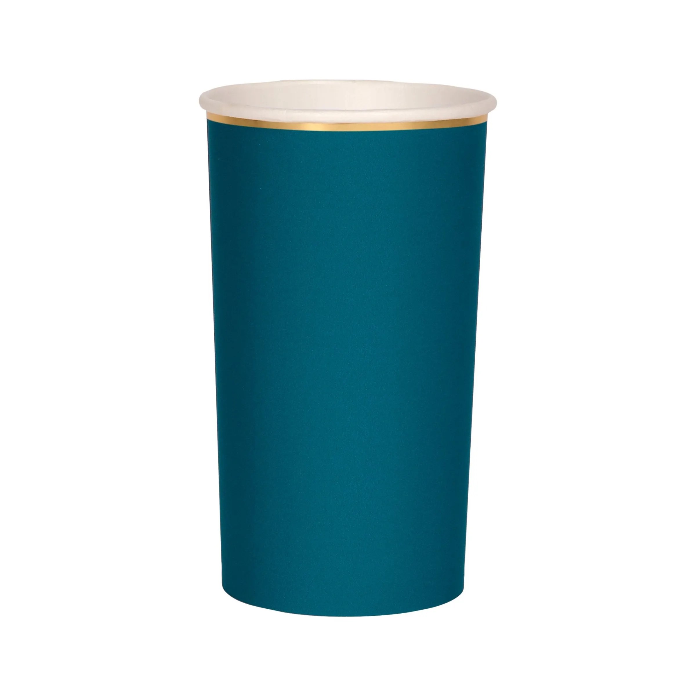 Dark Teal Highball Cups (x 8)>Meri Meri Best