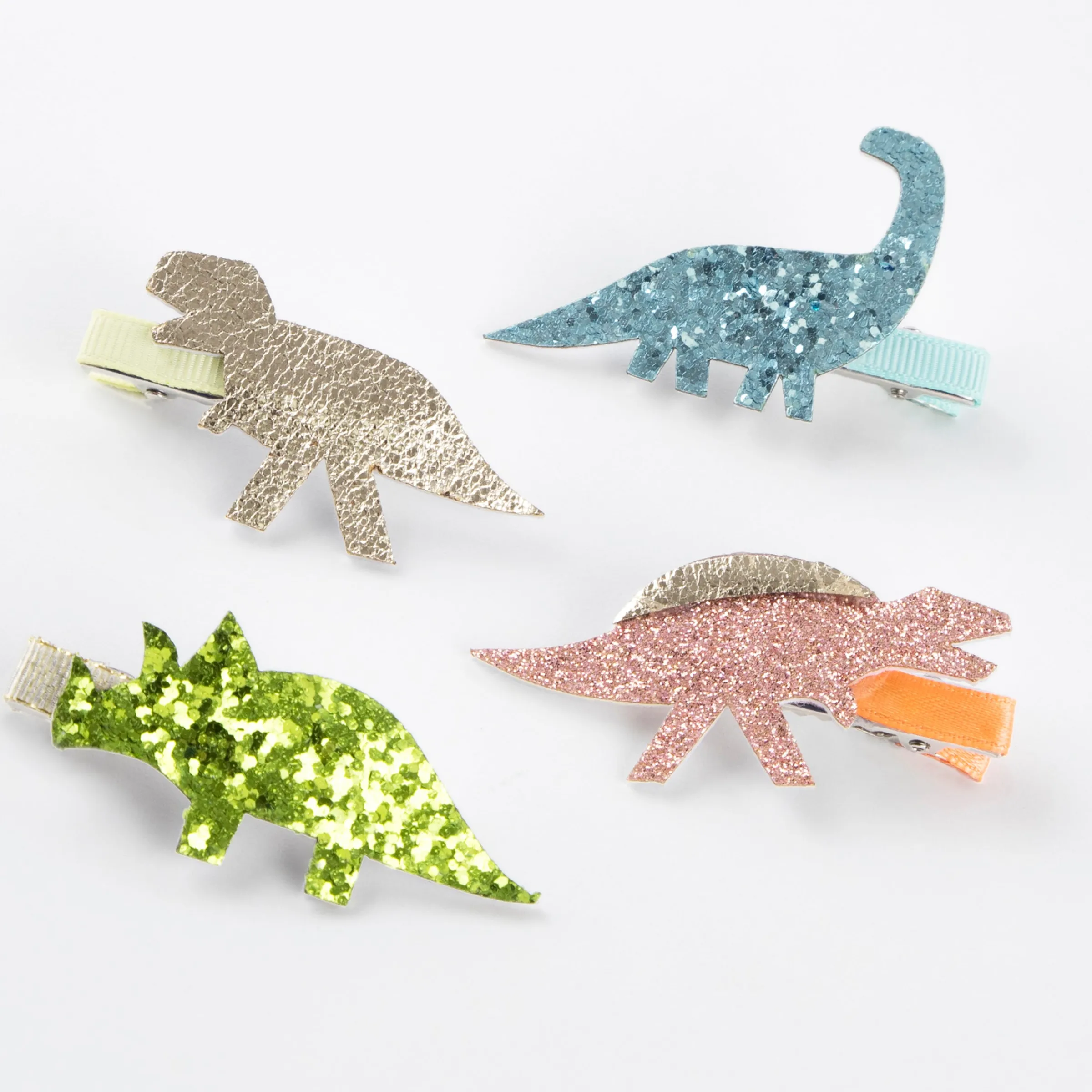 Dino Hair Clips (x 8)>Meri Meri Best