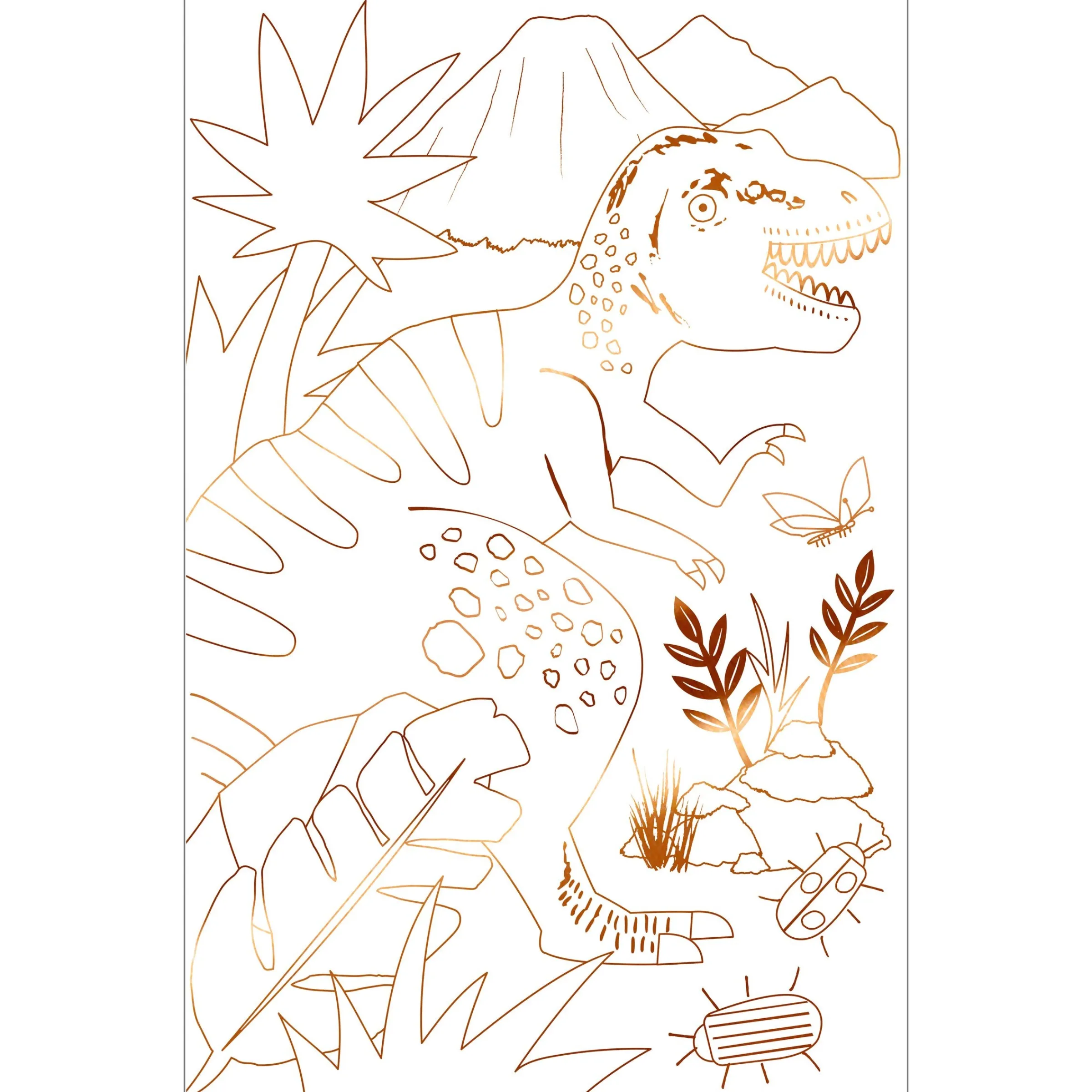 Dinosaur Kingdom Coloring Posters (x 2)>Meri Meri New