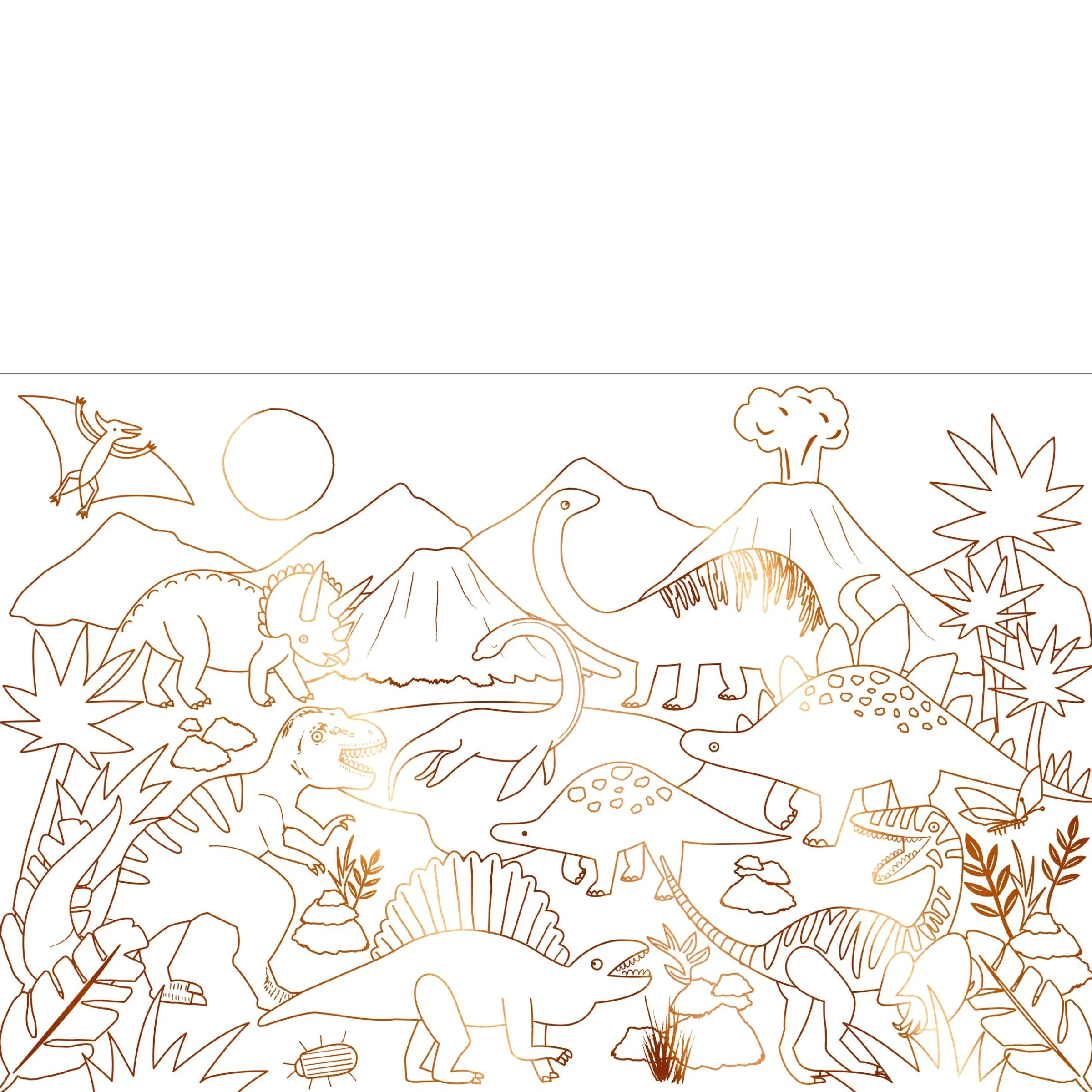Dinosaur Kingdom Coloring Posters (x 2)>Meri Meri New