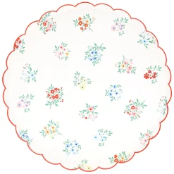 Ditsy Posy Scalloped Dinner Plates (x 8)><noscript><img width=