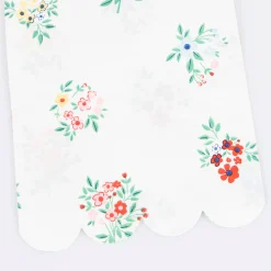 Ditsy Posy Scalloped Guest Towels (x 16)>Meri Meri Best