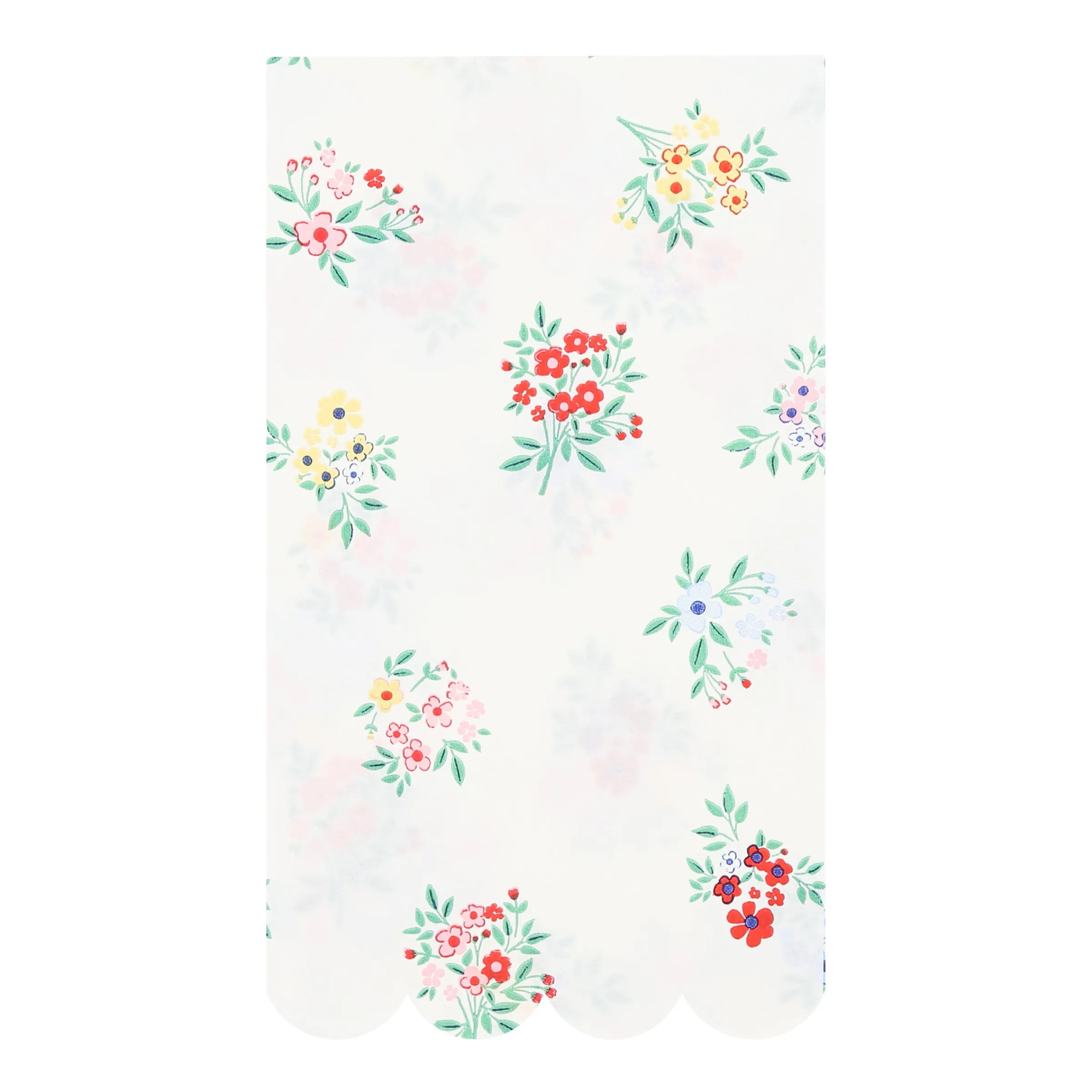 Ditsy Posy Scalloped Guest Towels (x 16)>Meri Meri Best