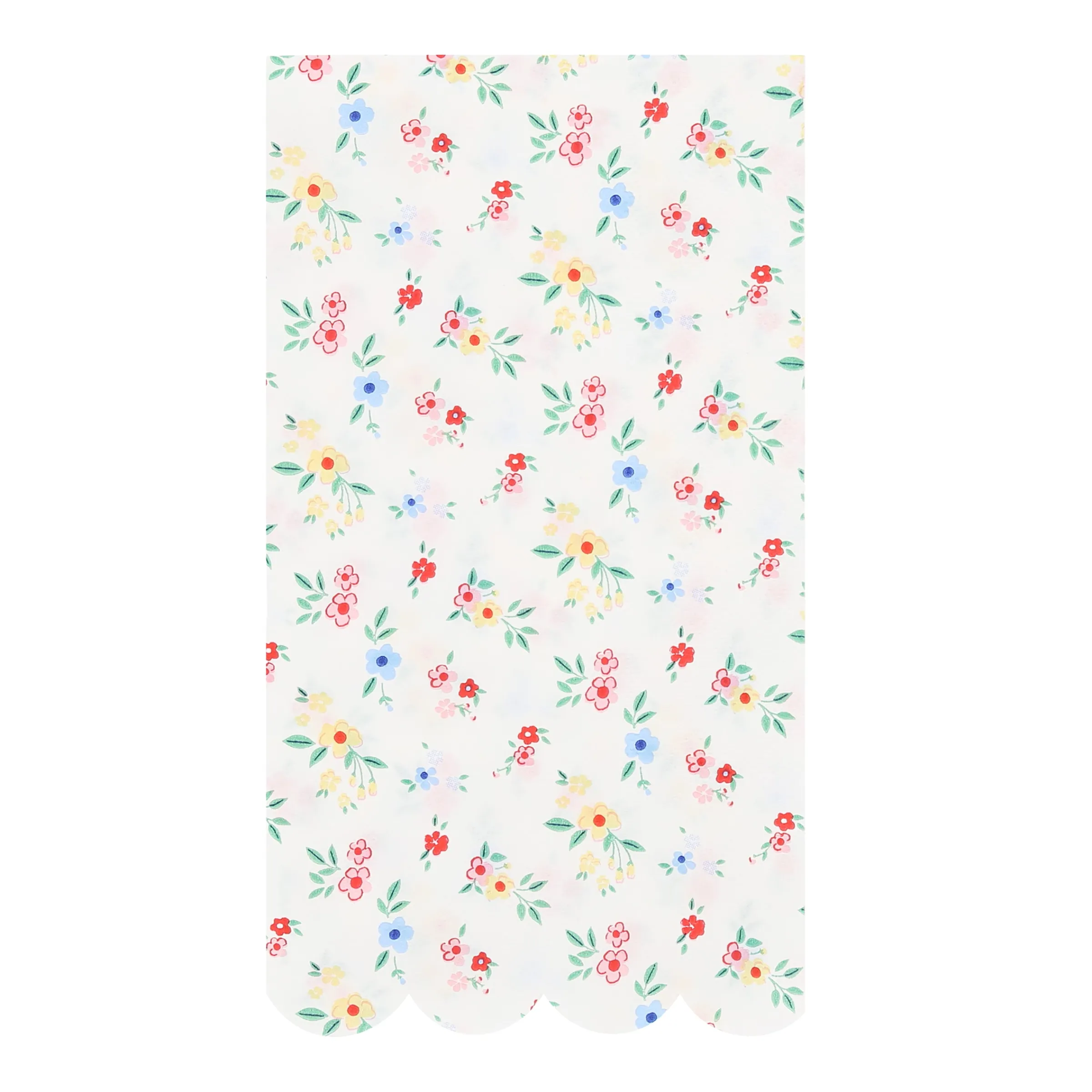 Ditsy Posy Scalloped Guest Towels (x 16)>Meri Meri Best