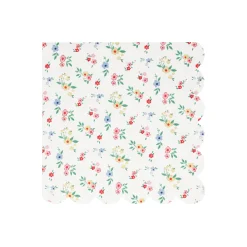 Ditsy Posy Scalloped Large Napkins (x 16)><noscript><img width=