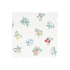 Ditsy Posy Scalloped Large Napkins (x 16)><noscript><img width=