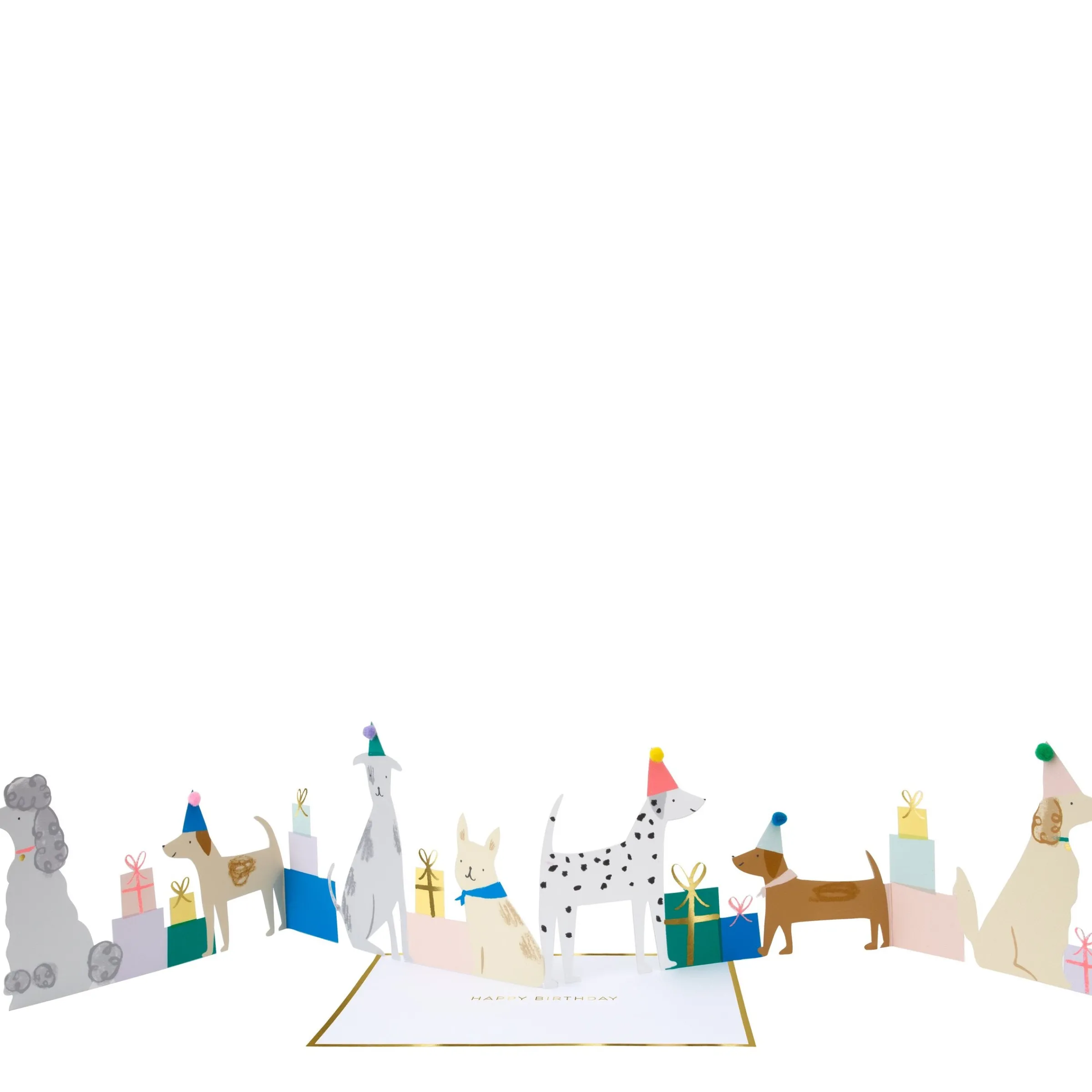 Dog Party Birthday Card>Meri Meri Hot