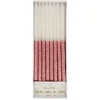 Dusky Pink Glitter Dipped Candles (x 16)>Meri Meri Outlet