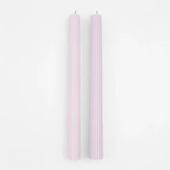 Dusty Lilac Table Candles (x 2)><noscript><img width=