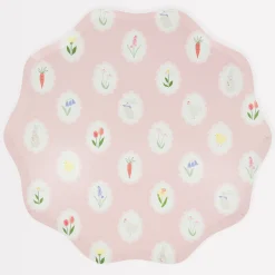Easter Cameo Dinner Plates (x 8)>Meri Meri Outlet