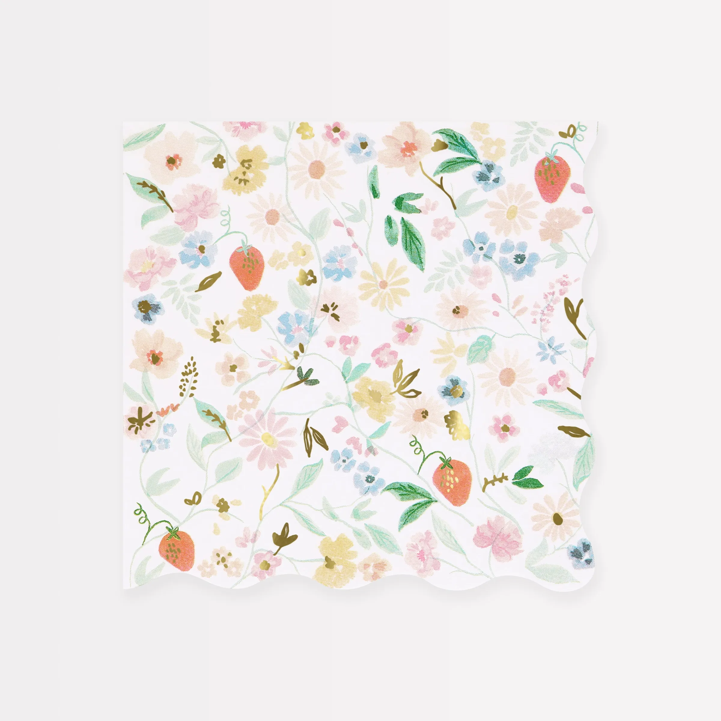 Elegant Floral Large Napkins (x 16)>Meri Meri Outlet