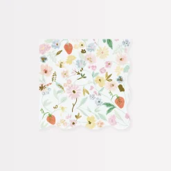 Elegant Floral Small Napkins (x 16)>Meri Meri Clearance