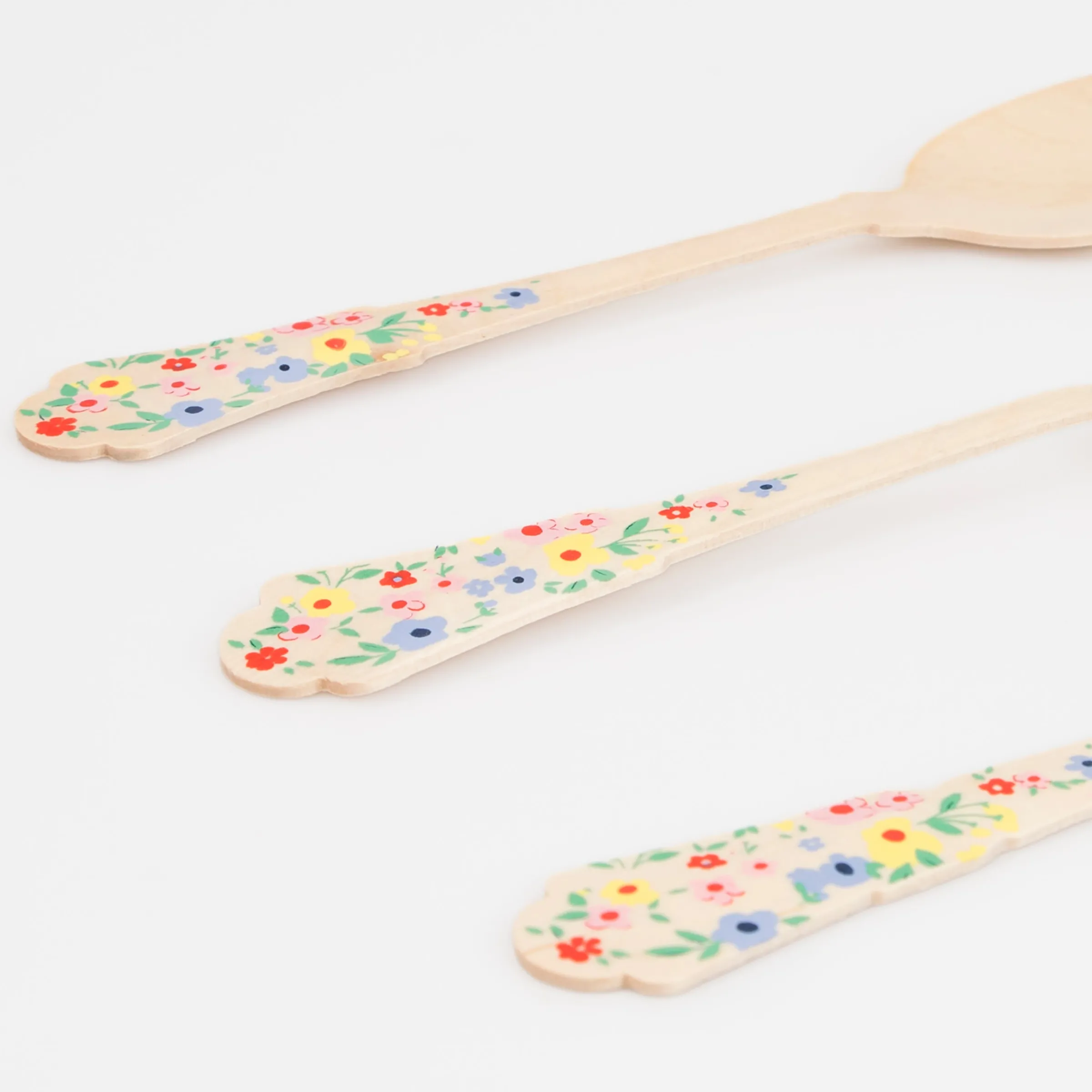 Elegant Floral Wooden Cutlery Set (x 24)>Meri Meri Discount