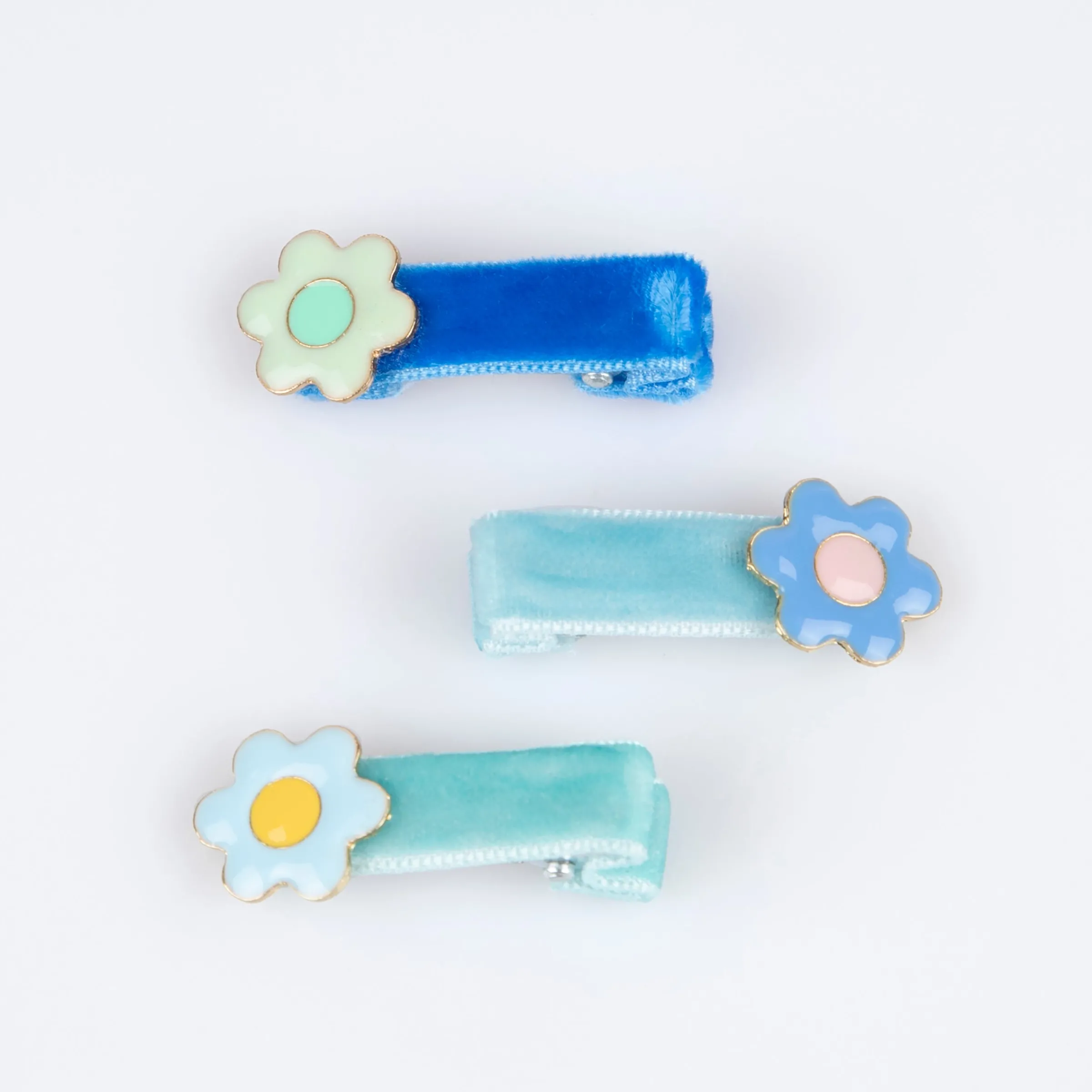 Enamel Daisy Hair Clips (x 6)>Meri Meri Sale