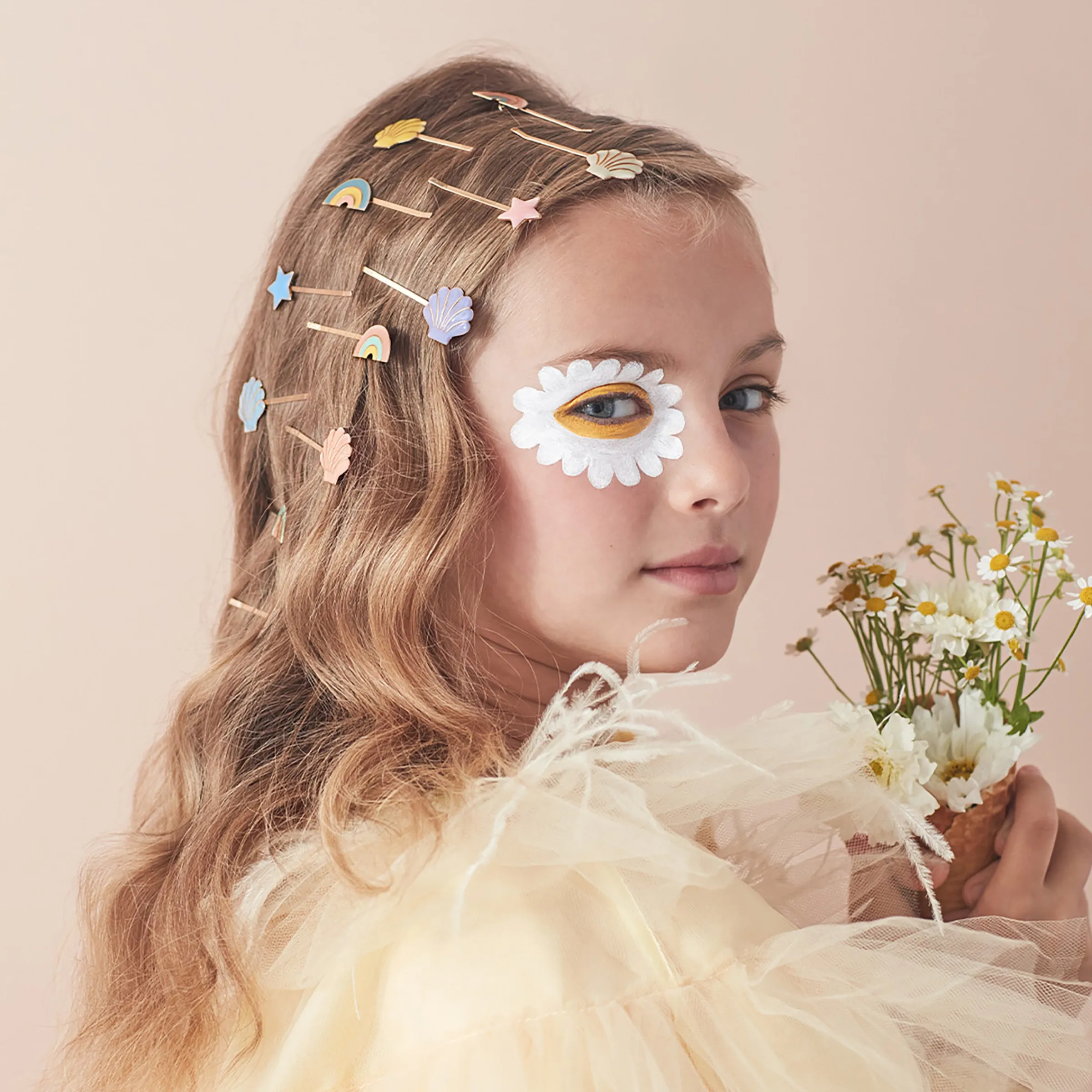 Enamel Star Hair Slides (x 6)>Meri Meri Outlet