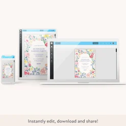 English Garden Download & Print Invitation>Meri Meri New