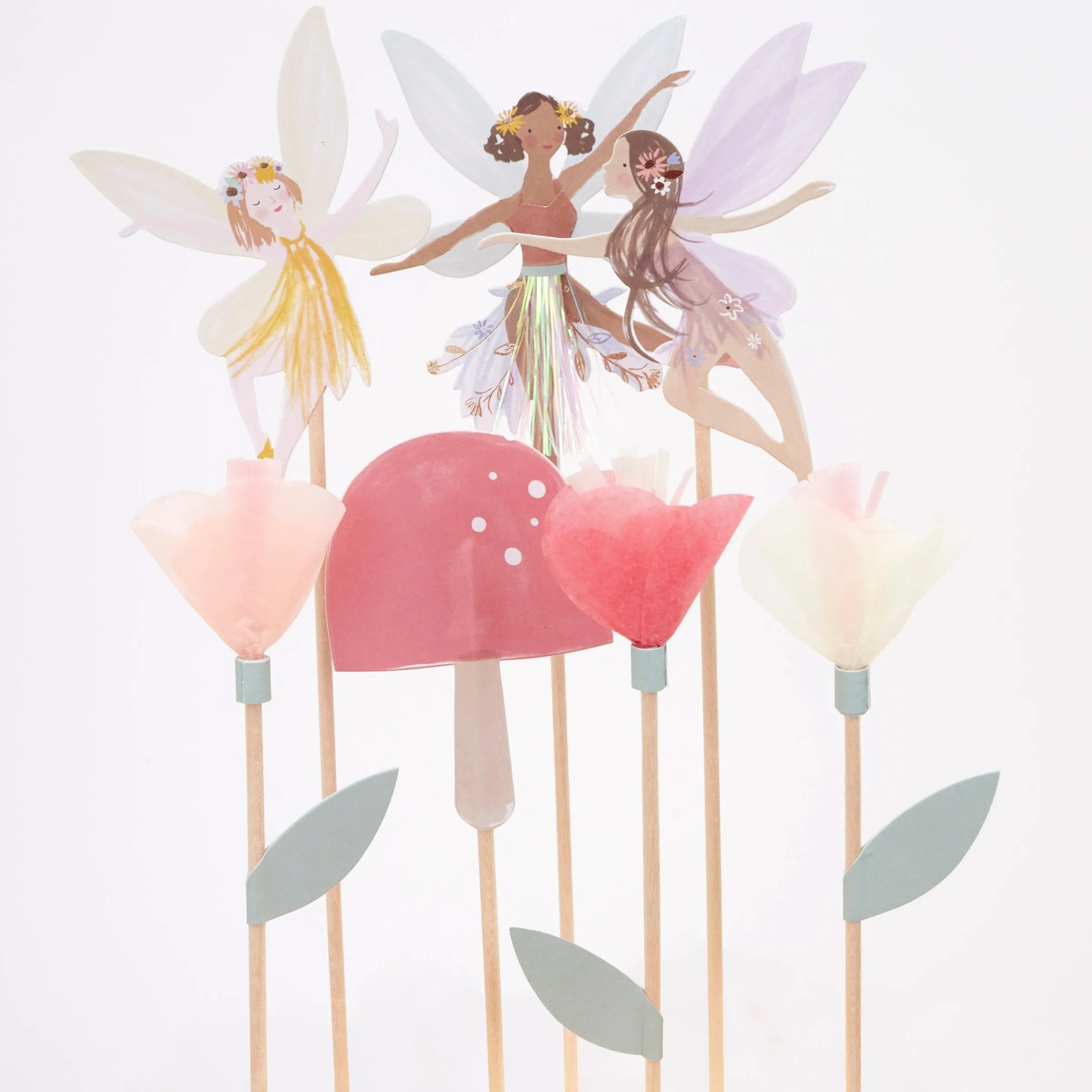 Fairy Cake Toppers (x 7)>Meri Meri Best