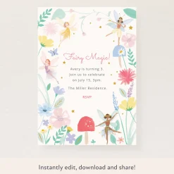 Fairy Download & Print Invitation>Meri Meri Outlet