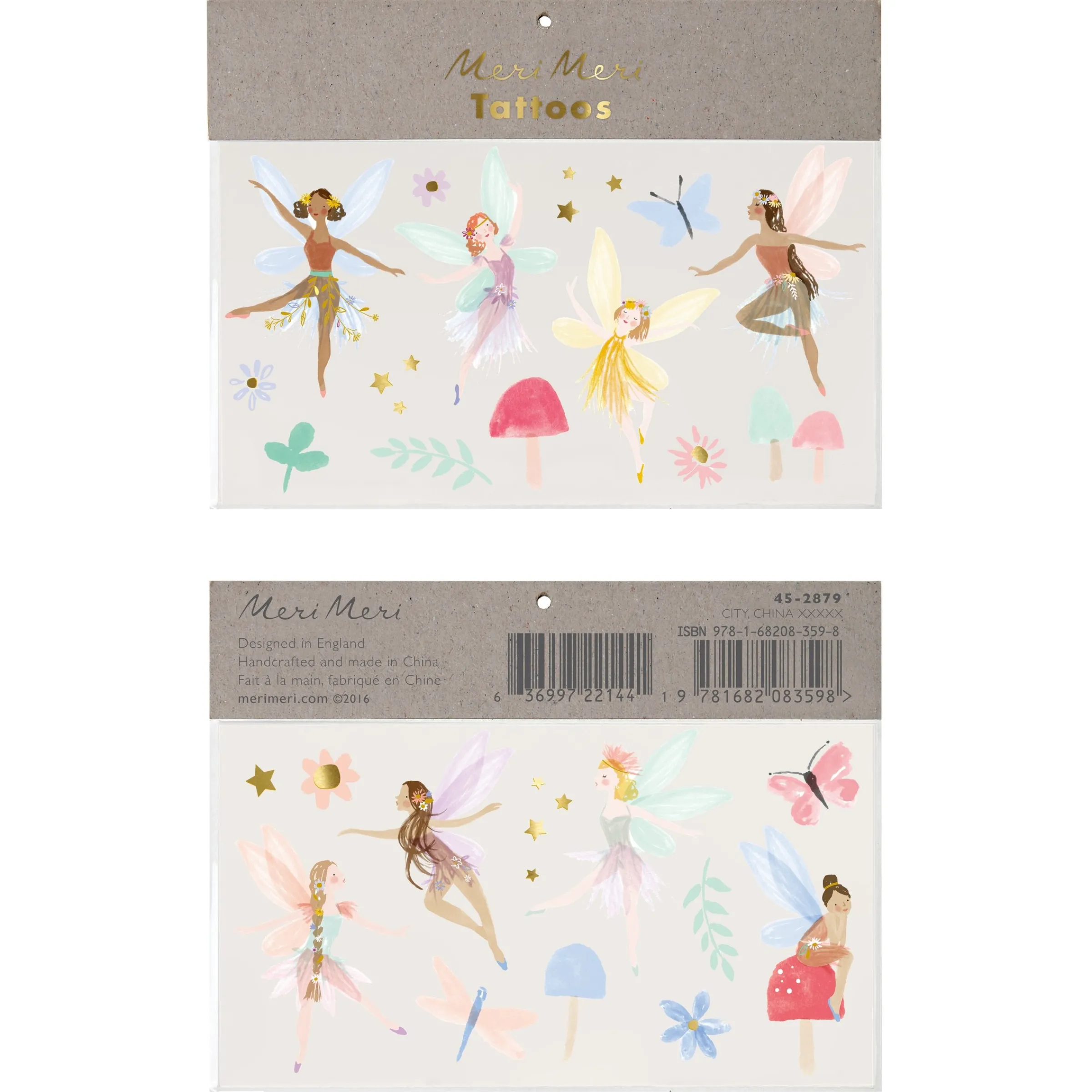 Fairy Large Temporary Tattoos>Meri Meri New