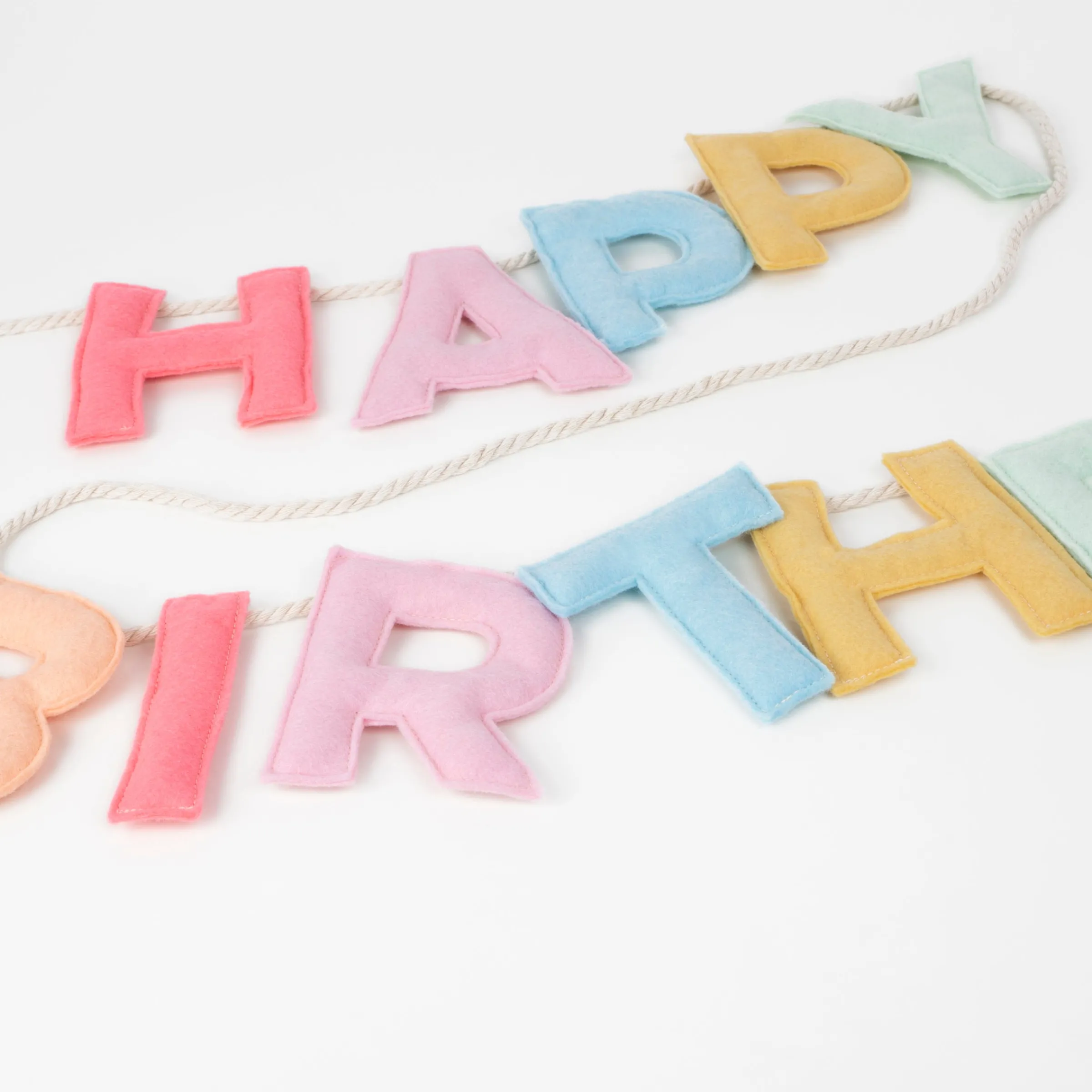 Felt Happy Birthday Garland>Meri Meri Sale