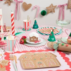 Festive Stripe Cups (x 8)>Meri Meri Clearance