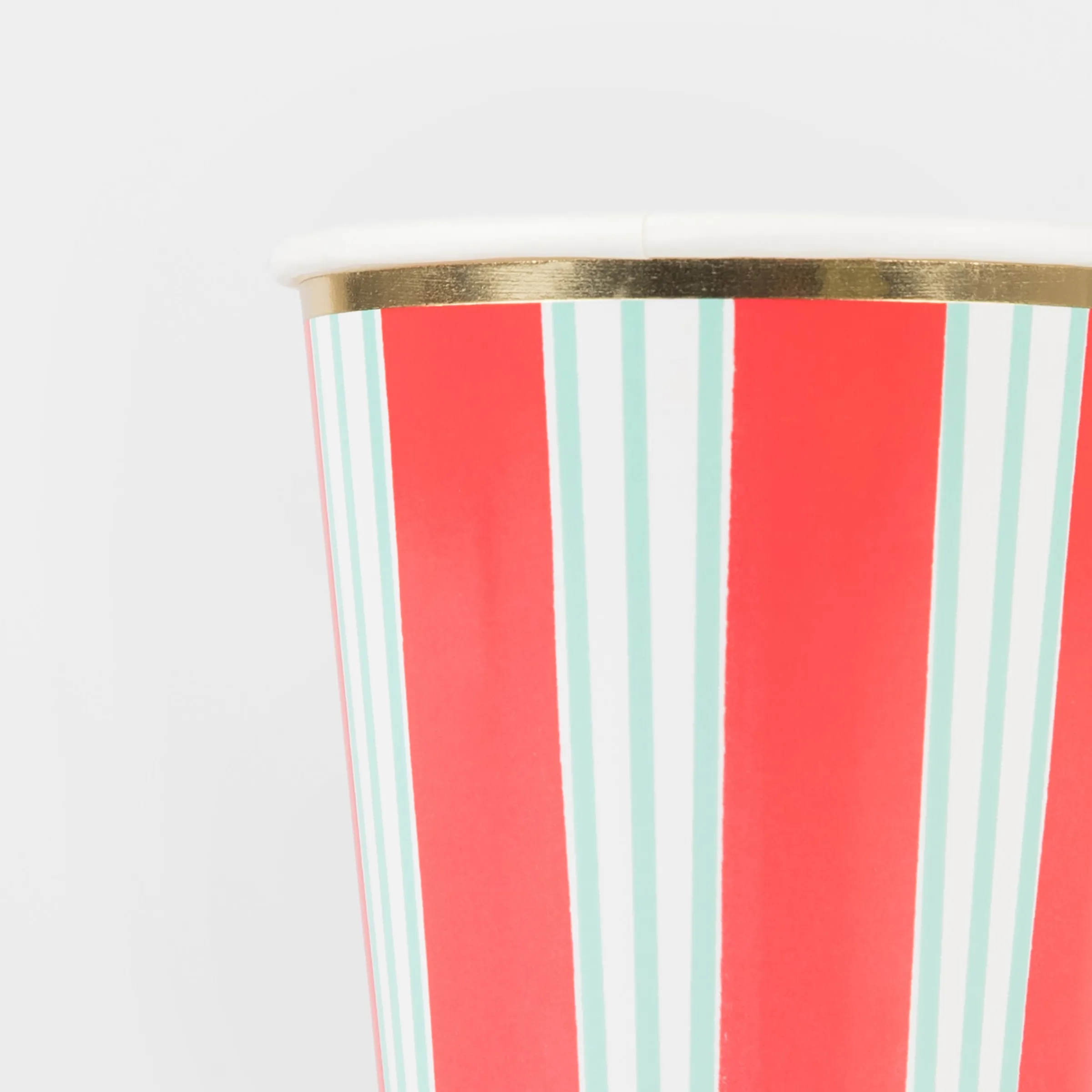 Festive Stripe Cups (x 8)>Meri Meri Clearance