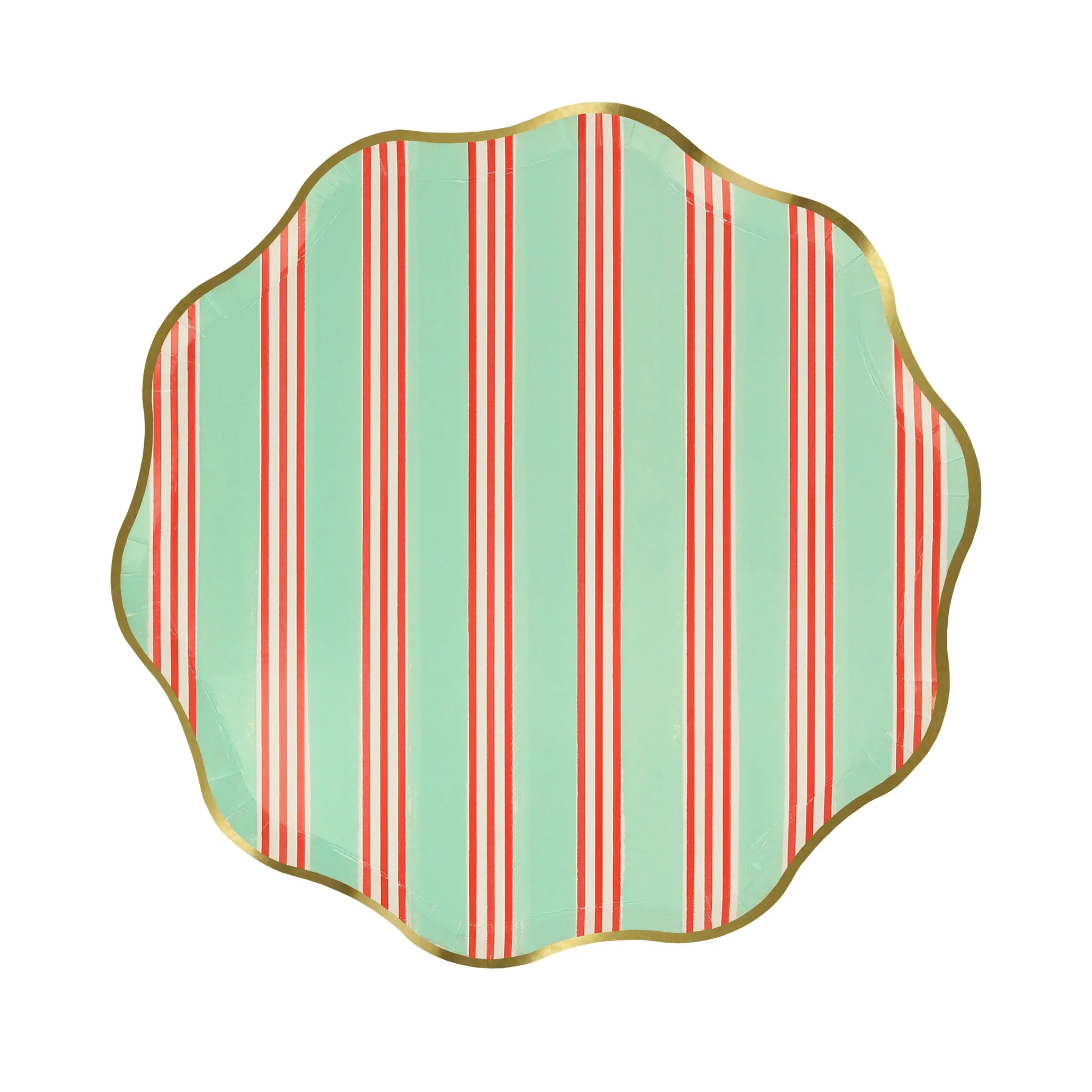Festive Stripe Side Plates (x 8)>Meri Meri Clearance