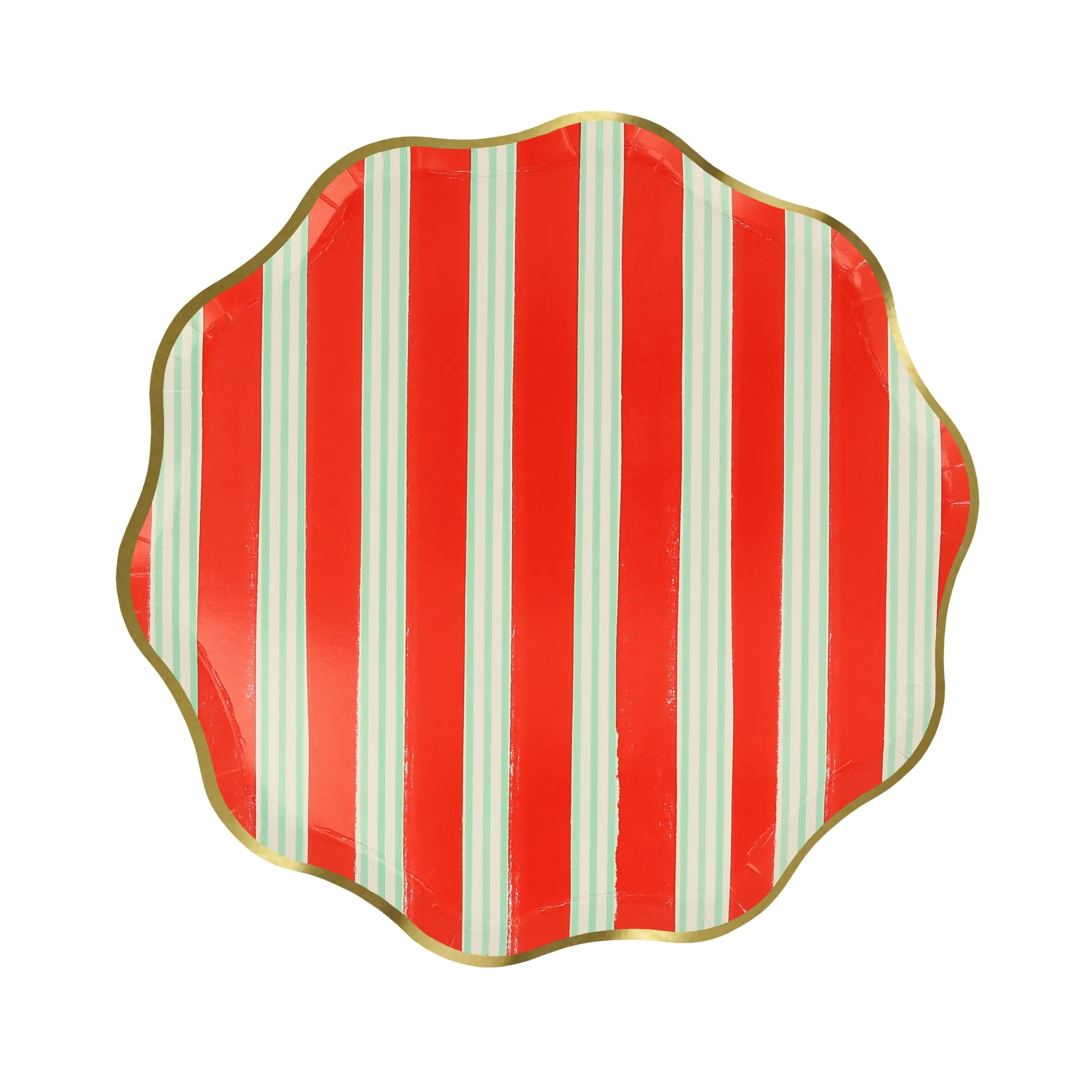 Festive Stripe Side Plates (x 8)>Meri Meri Clearance