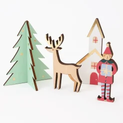 Festive Village Wooden Advent Calendar><noscript><img width=