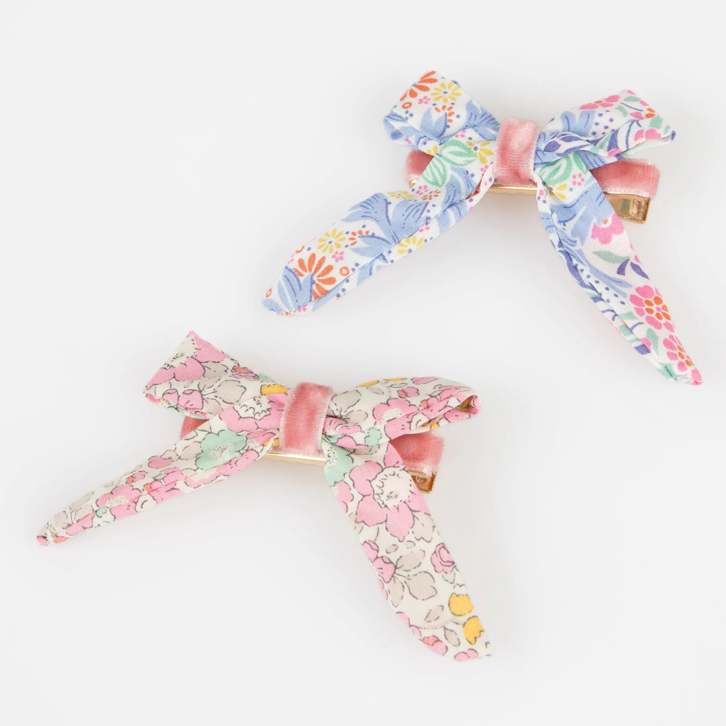 Floral Pattern Bow Hair Clips (x 4)>Meri Meri Discount