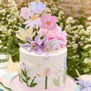 Flower Cake Wrap & Toppers (x 7)>Meri Meri New