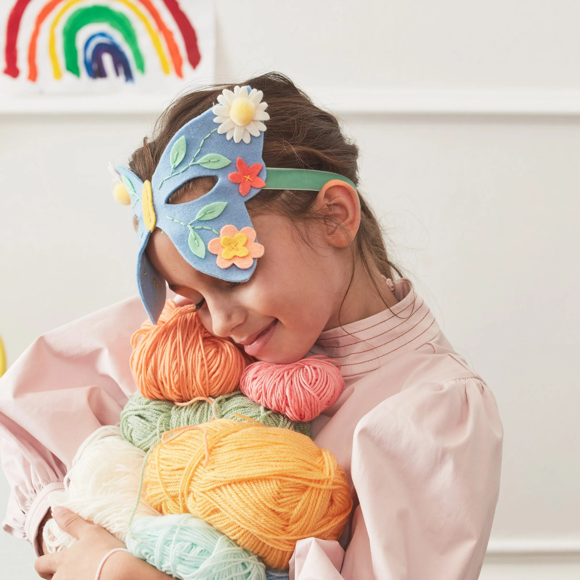 Flower Embroidery Butterfly Mask Kit>Meri Meri New