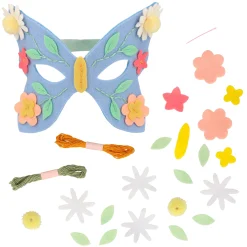 Flower Embroidery Butterfly Mask Kit><noscript><img width=