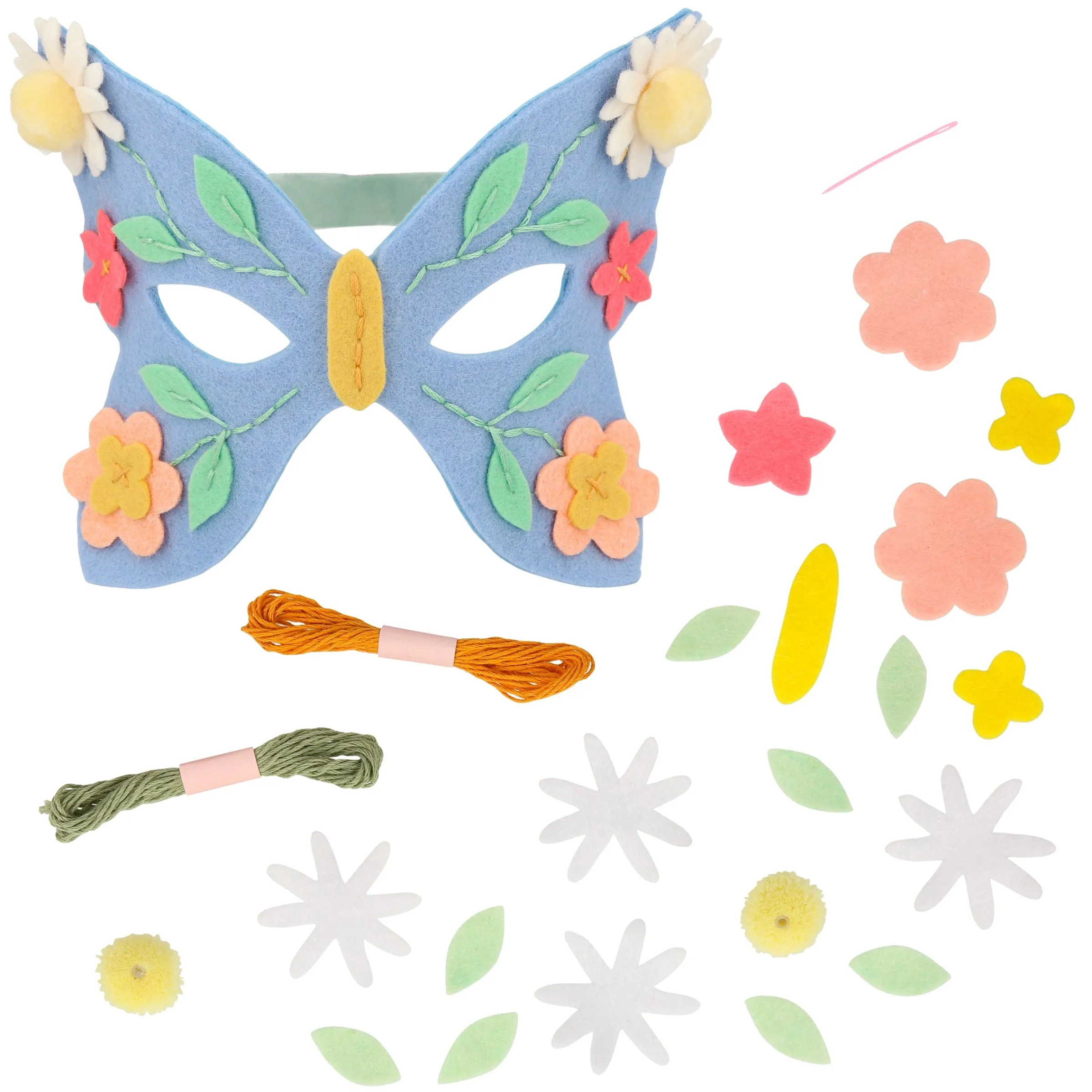 Flower Embroidery Butterfly Mask Kit>Meri Meri New