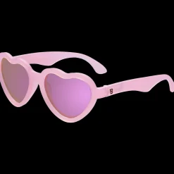 Frosted Pink Heart Mirrored Lense Sunglasses>Meri Meri Outlet