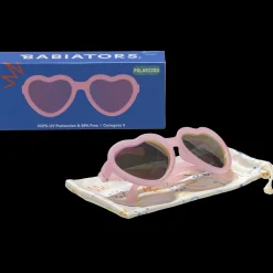 Frosted Pink Heart Mirrored Lense Sunglasses><noscript><img width=