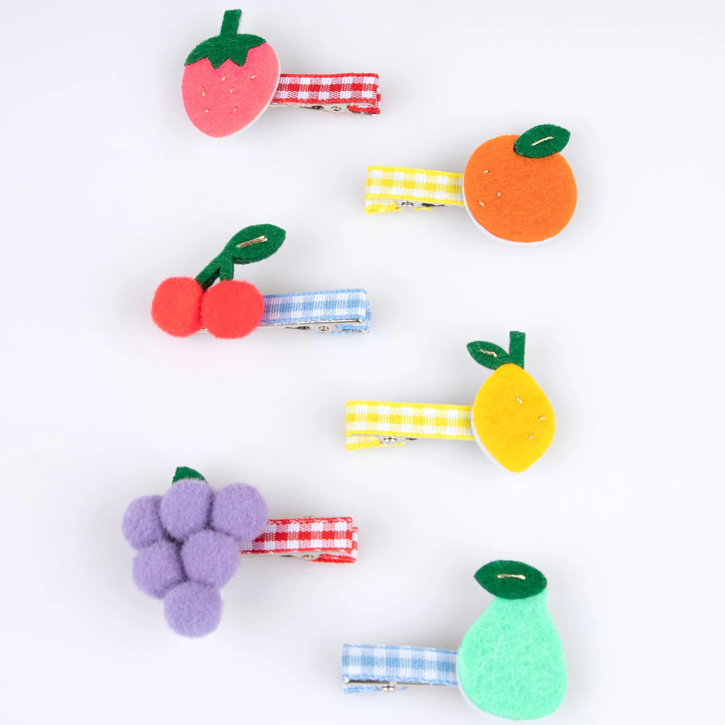 Fruit Hair Clips (x 6)>Meri Meri Fashion