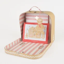 Gingerbread Christmas Eve Suitcase>Meri Meri New