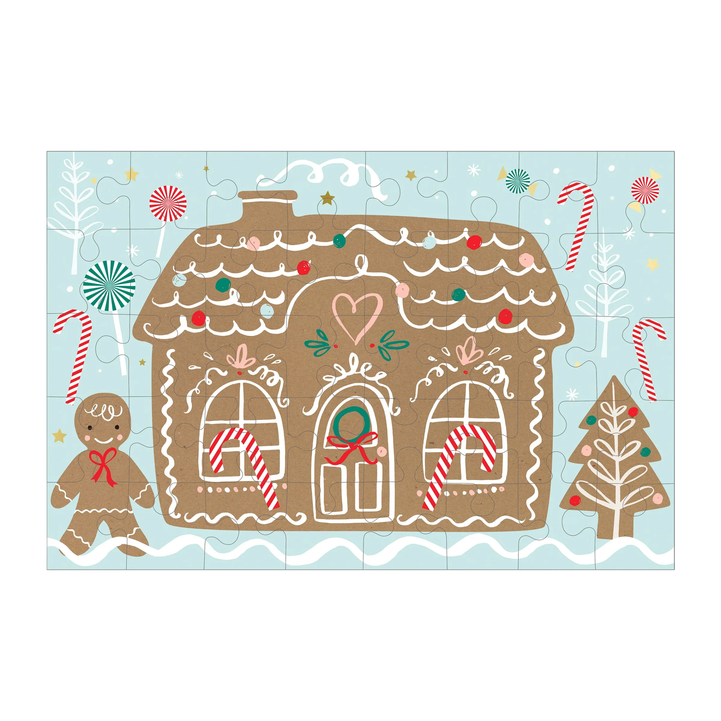 Gingerbread Christmas Eve Suitcase>Meri Meri New