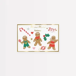 Gingerbread Temporary Tattoos>Meri Meri New