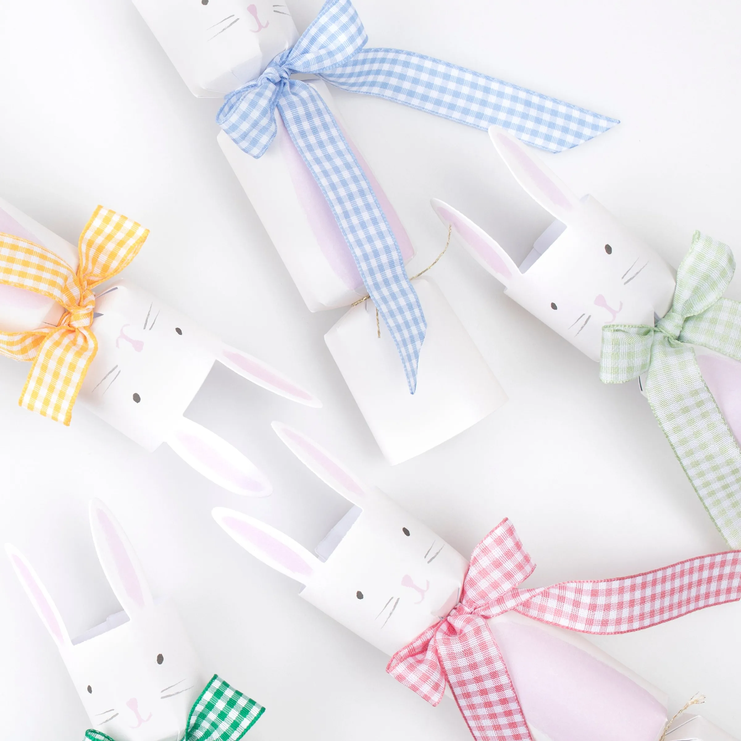 Gingham Bow Bunny Crackers (x 6)>Meri Meri Sale
