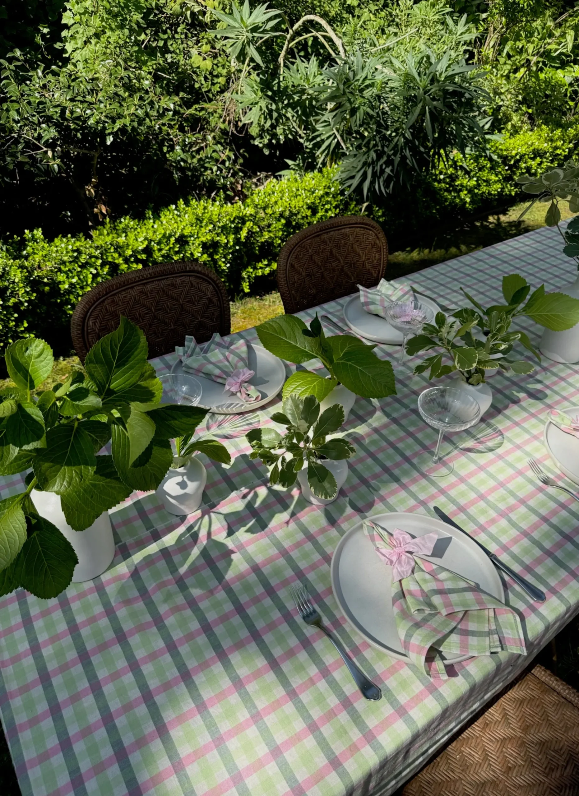 Gingham Clover Tablecloth>Meri Meri Fashion