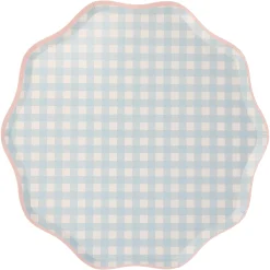 Gingham Dinner Plates (x 12)><noscript><img width=