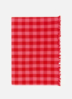 Gingham Guava Tablecloth><noscript><img data-lazyloaded=