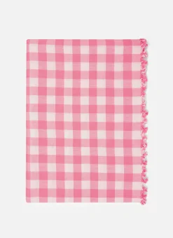 Gingham Peony Tablecloth><noscript><img width=