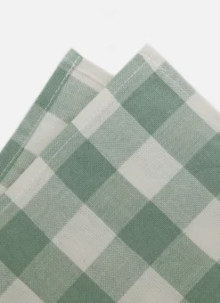 Gingham Sage Napkins><noscript><img width=